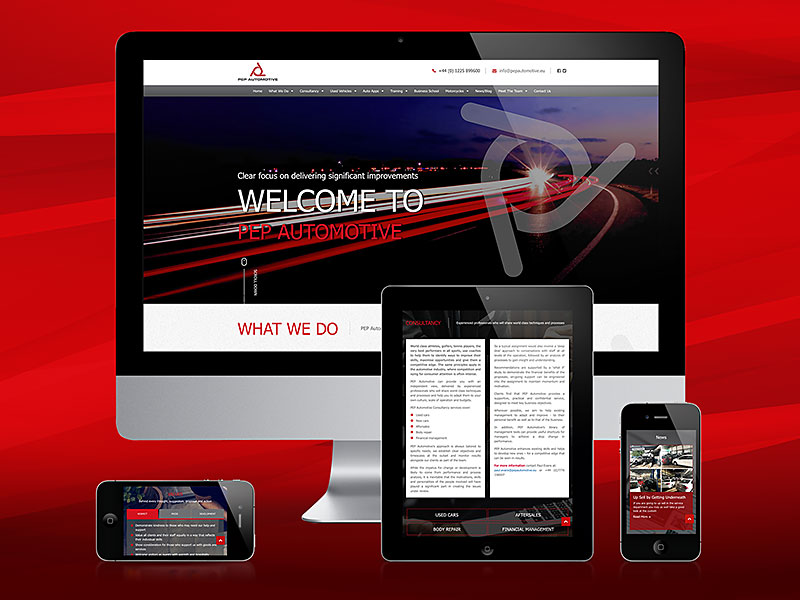 PEP Automotive New Responsive Website